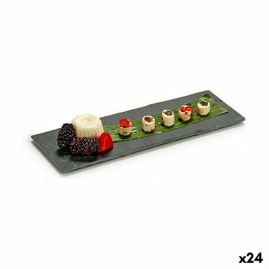 Snack tray Black Board 30,3 x 0,5 x 10 cm (24 Units) Kinvara