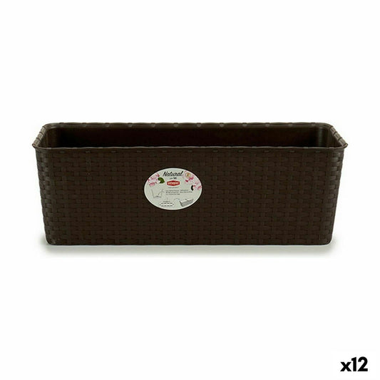 Planter Stefanplast Plastic 18 x 16 x 48,5 cm (12 Units) Stefanplast