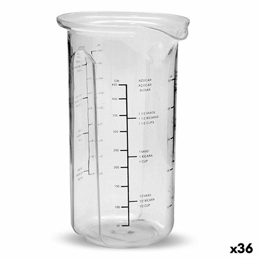 Measuring beaker Plastic 500 ml (36 Units) BigBuy Home