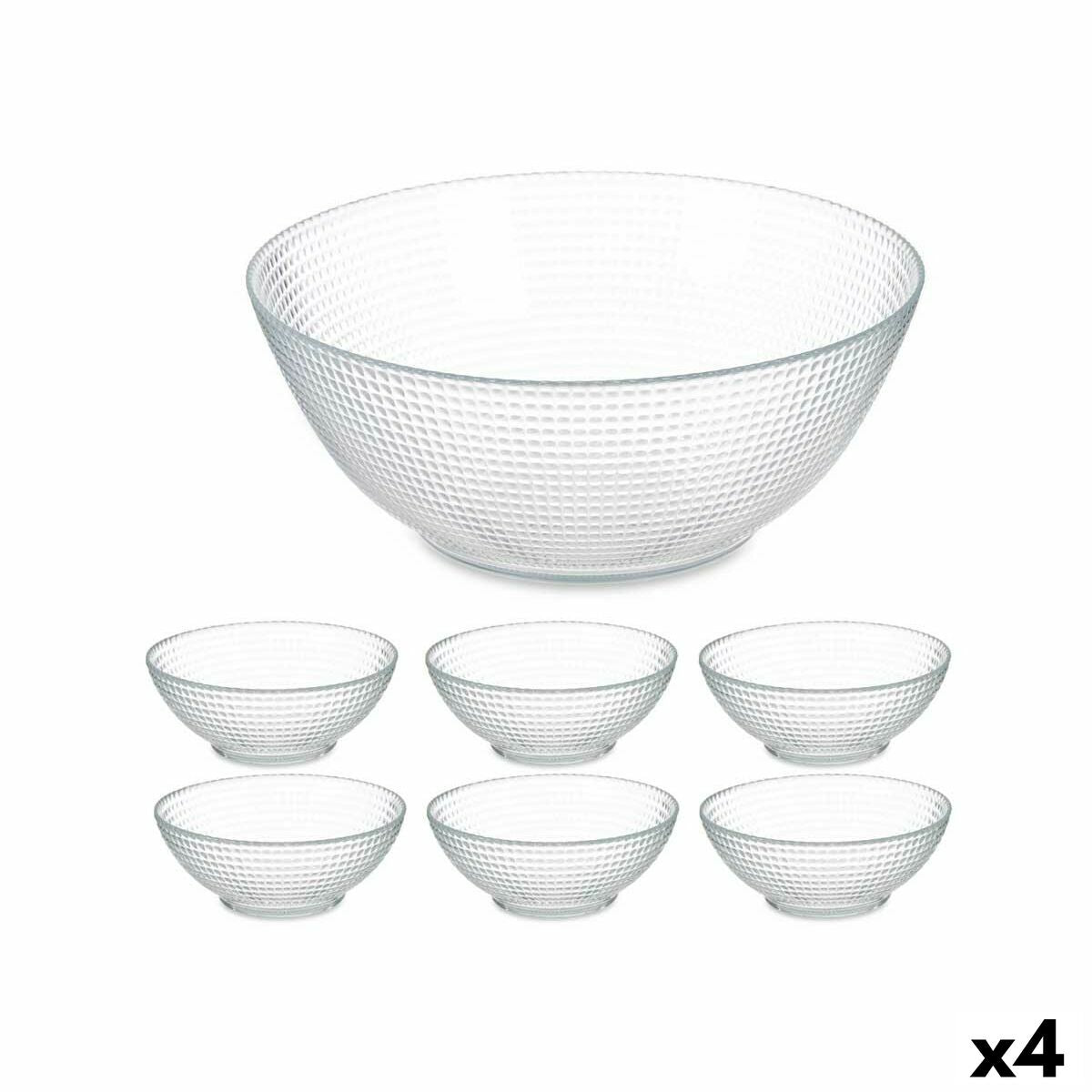 Set of bowls Generation Transparent Glass (4 Units) Pasabahce