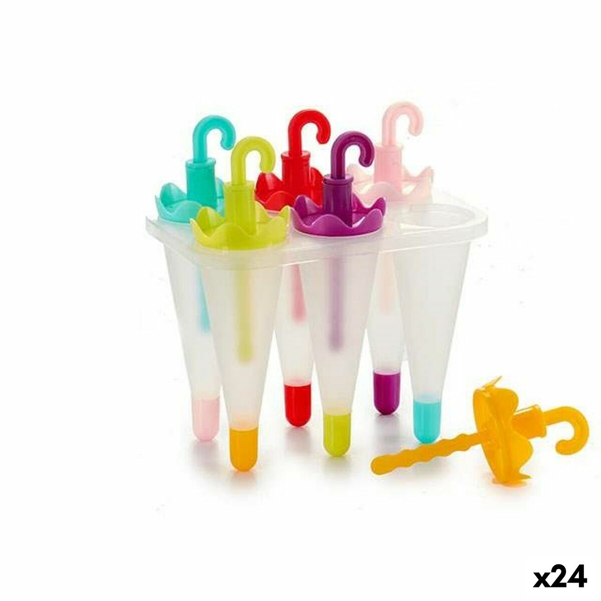 Ice-cream Mould Umbrella polypropylene 11 x 16,5 x 16 cm (24 Units) Leknes