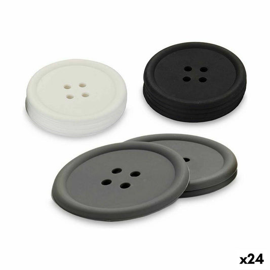 Coasters Button Set Silicone (24 Units) Kinvara