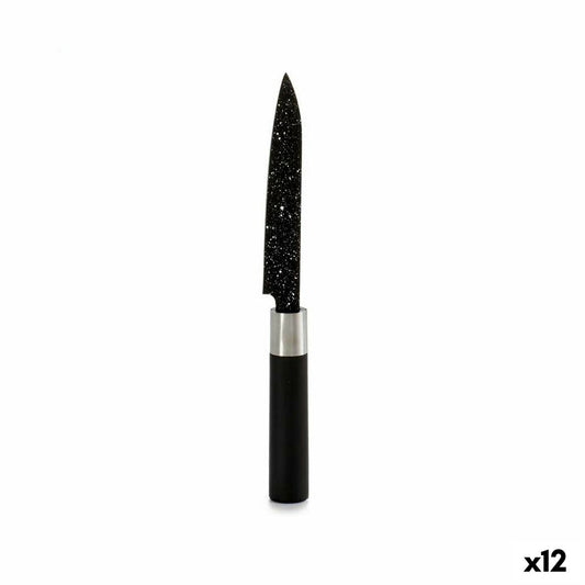 Kitchen Knife Marble 2,5 x 24 x 2,5 cm Black Stainless steel Plastic (12 Units) Kinvara