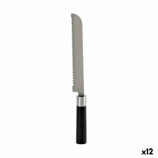 Serrated Knife 3,5 x 2 x 33 cm Stainless steel Plastic (12 Units) Kinvara