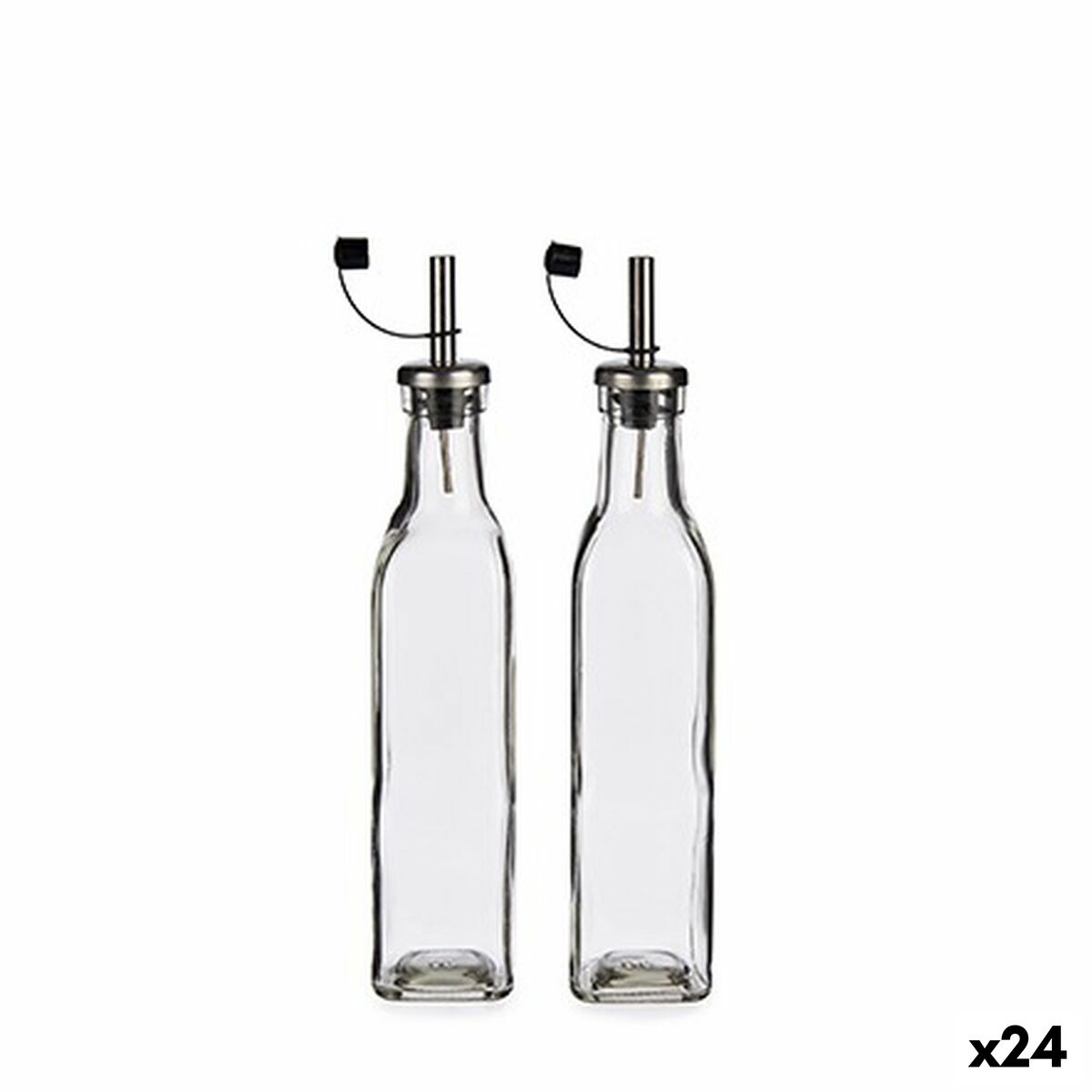 Essig- und Ölset Transparentes Kristallglas 300 ml (24 Stück)