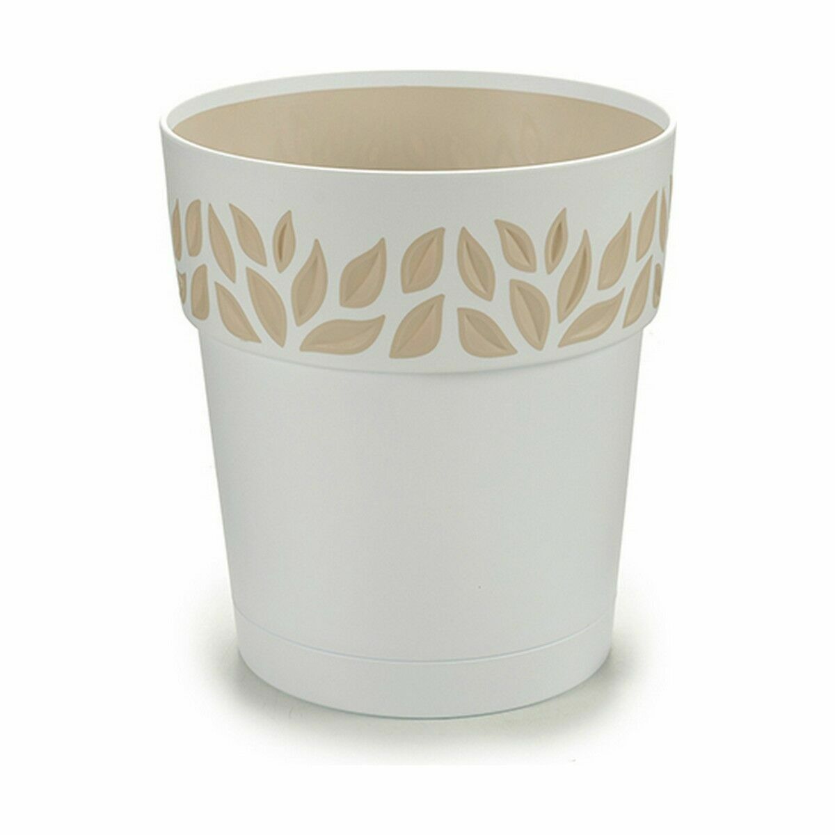 Self-watering flowerpot Stefanplast Cloe White Plastic 15 x 15 x 15 cm (12 Units) Stefanplast