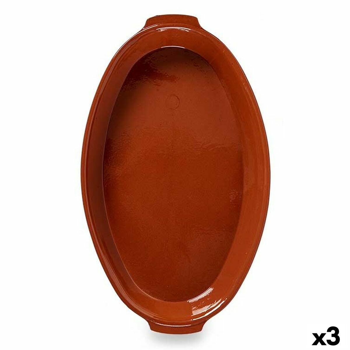 Oven Dish Baked clay 3 Units 56 x 7,5 x 32 cm La Dehesa