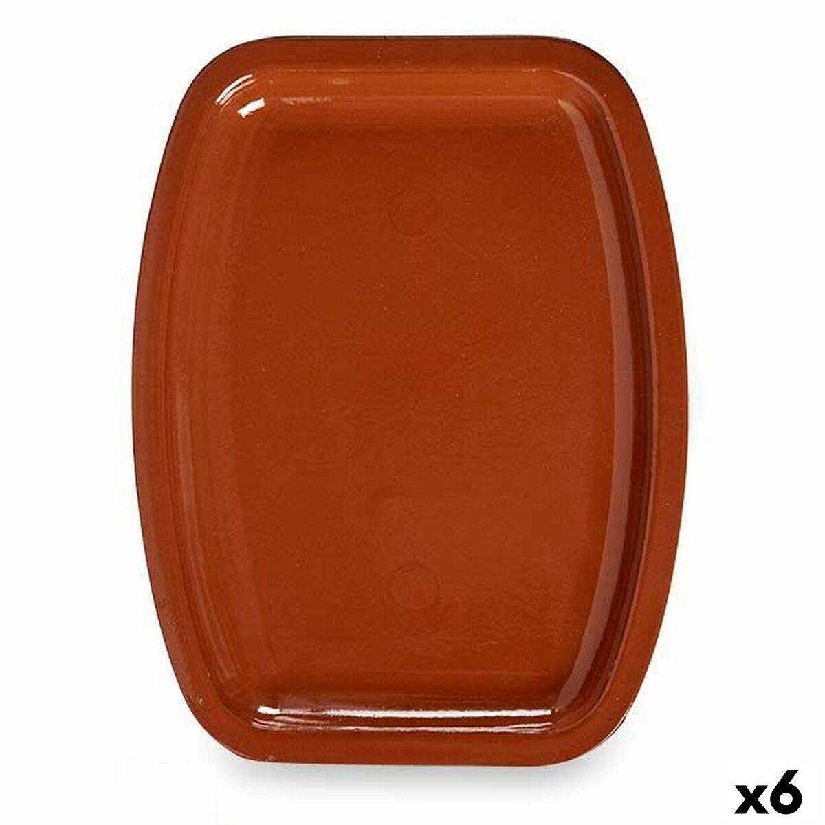 Oven Dish Baked clay 6 Units 30 x 4 x 40 cm La Dehesa