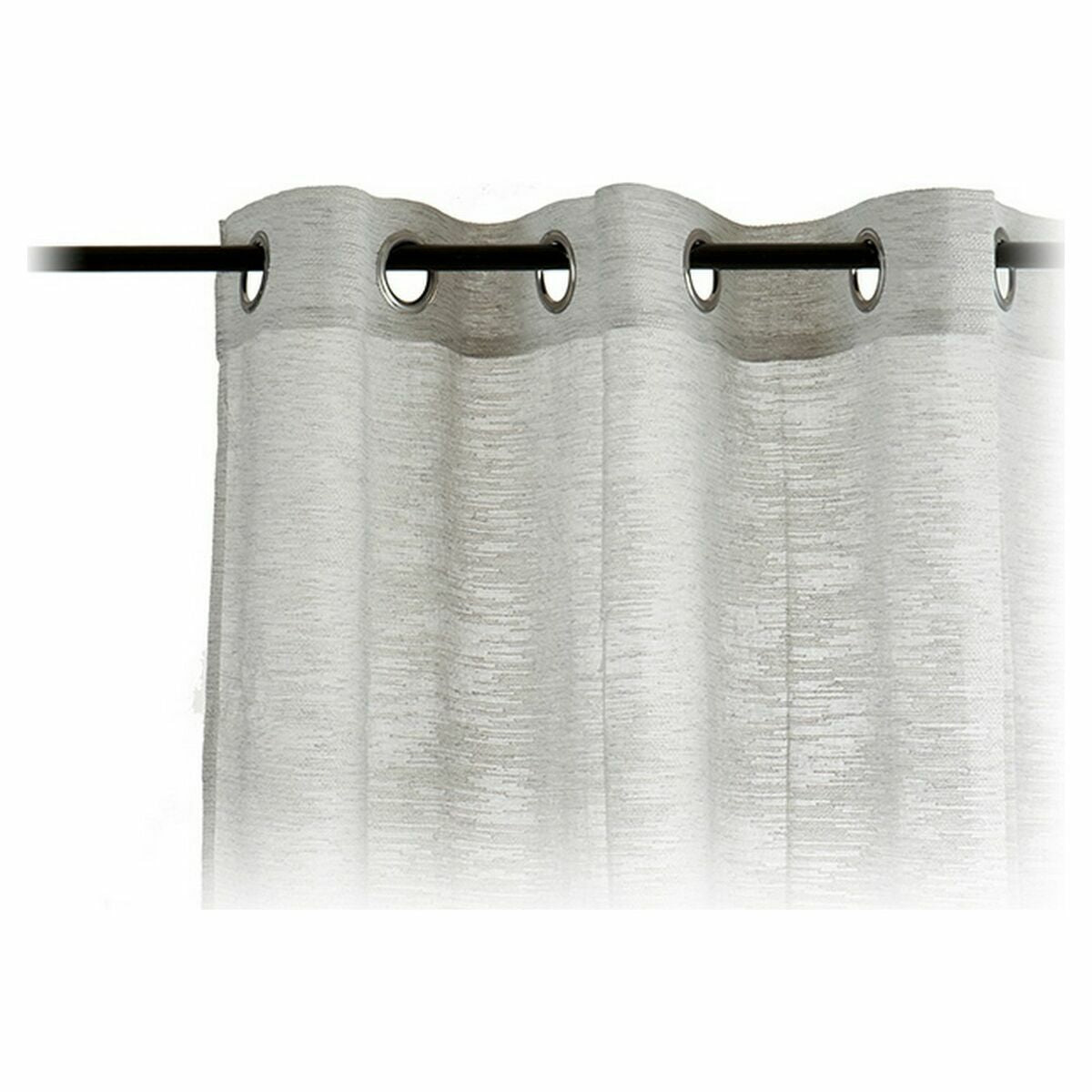 Curtains 140 x 260 cm Grey (6 Units) Gift Decor