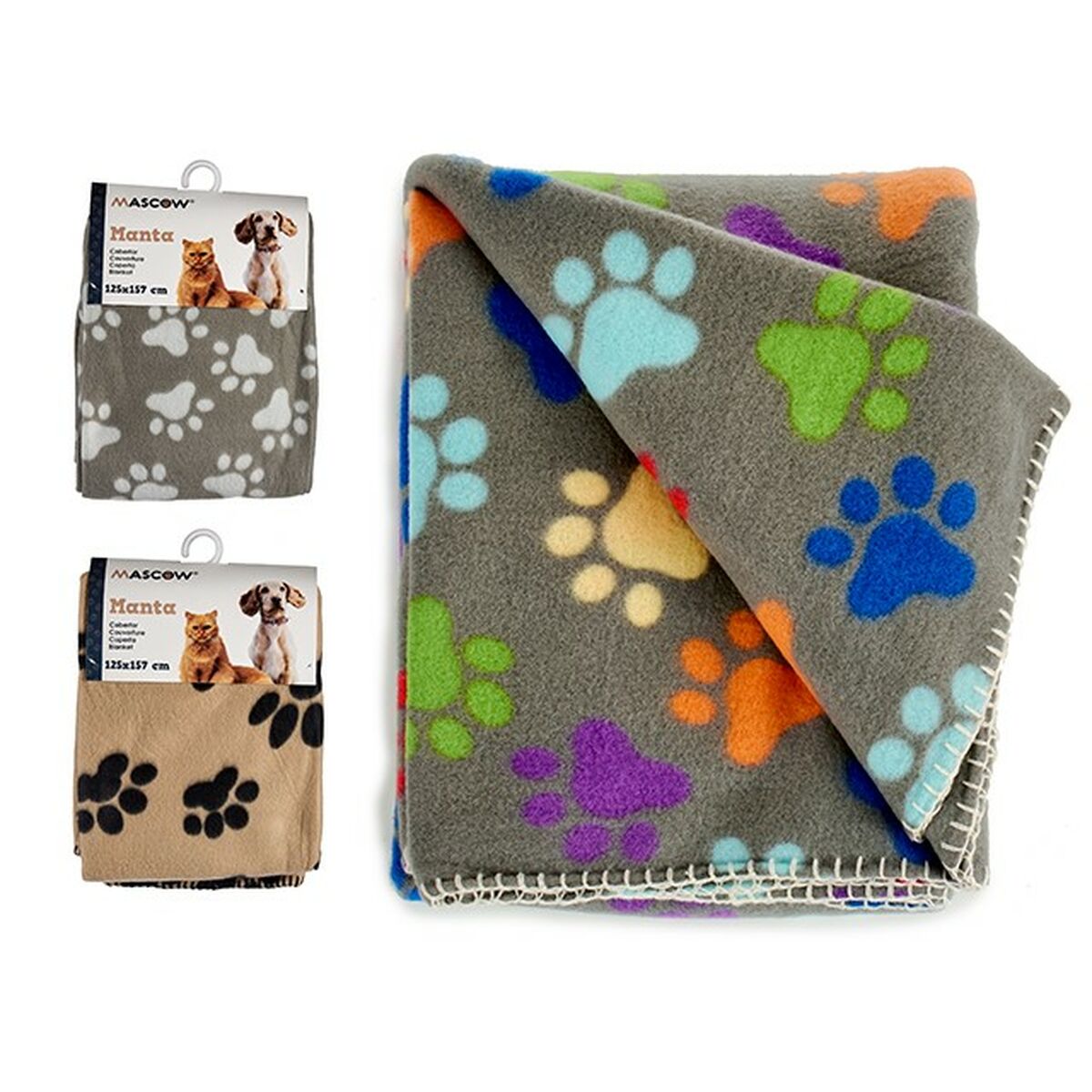 Pet blanket 39,5 x 7 x 27,5 cm (12 Units) Mascow