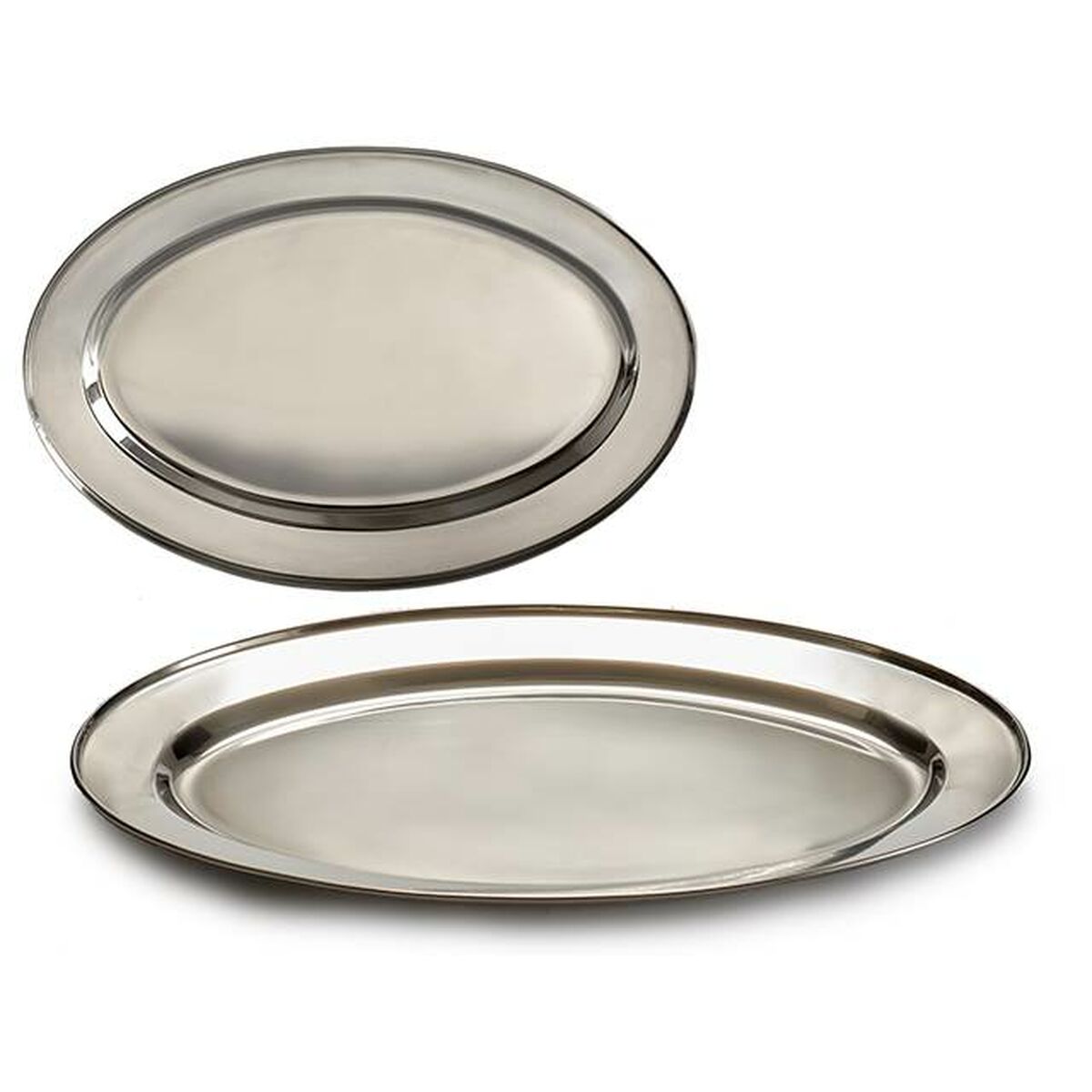 Tray Silver Stainless steel 35 x 2 x 23 cm (24 Units) Kinvara