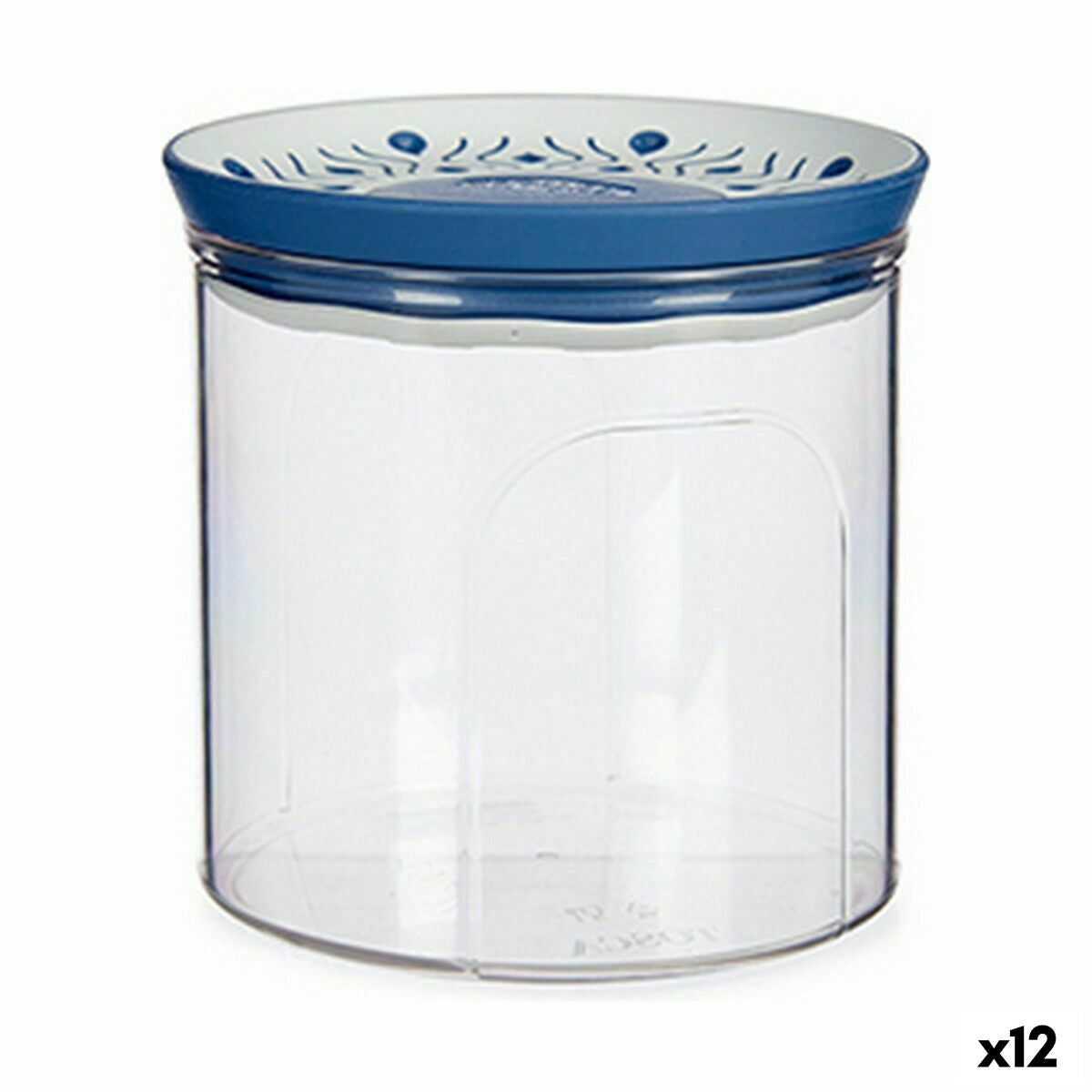 Tin Stefanplast Tosca Hermetic Blue Plastic 700 ml 11,7 x 11 x 11,7 cm (12 Units) Stefanplast