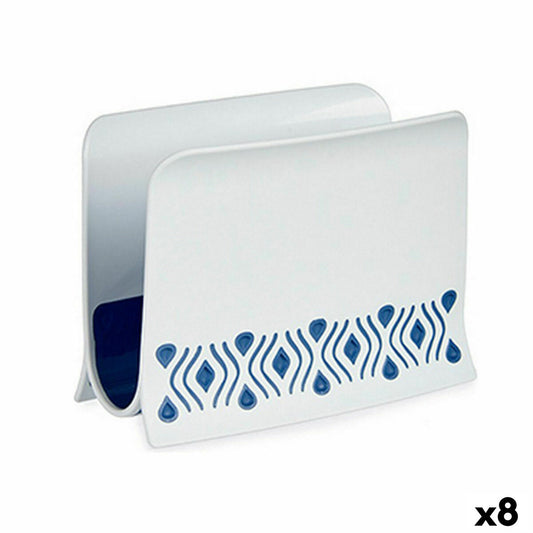 Napkin holder Stefanplast Tosca Blue Plastic 8,8 x 11 x 15 cm (8 Units) Stefanplast