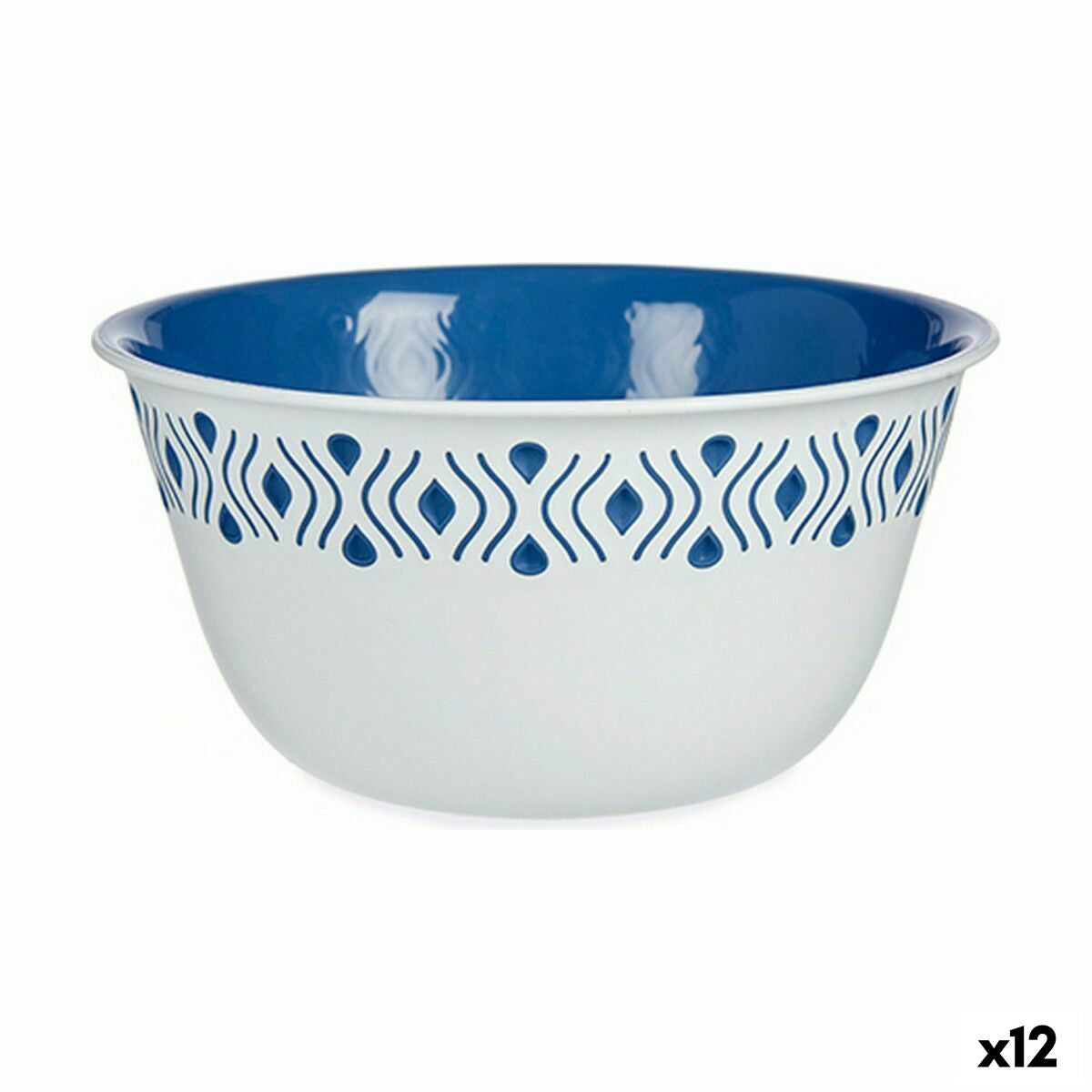 Salad Bowl Stefanplast Tosca Blue Plastic 19 x 9 x 19 cm (12 Units) Stefanplast