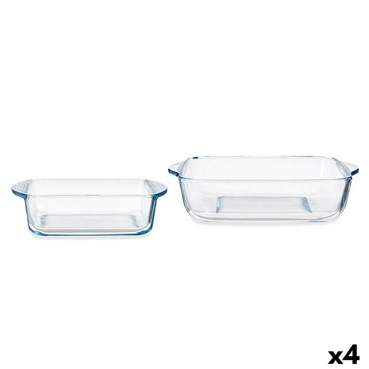 Set of Kitchen Dishes Borcam Squared (4 Units) Pasabahce