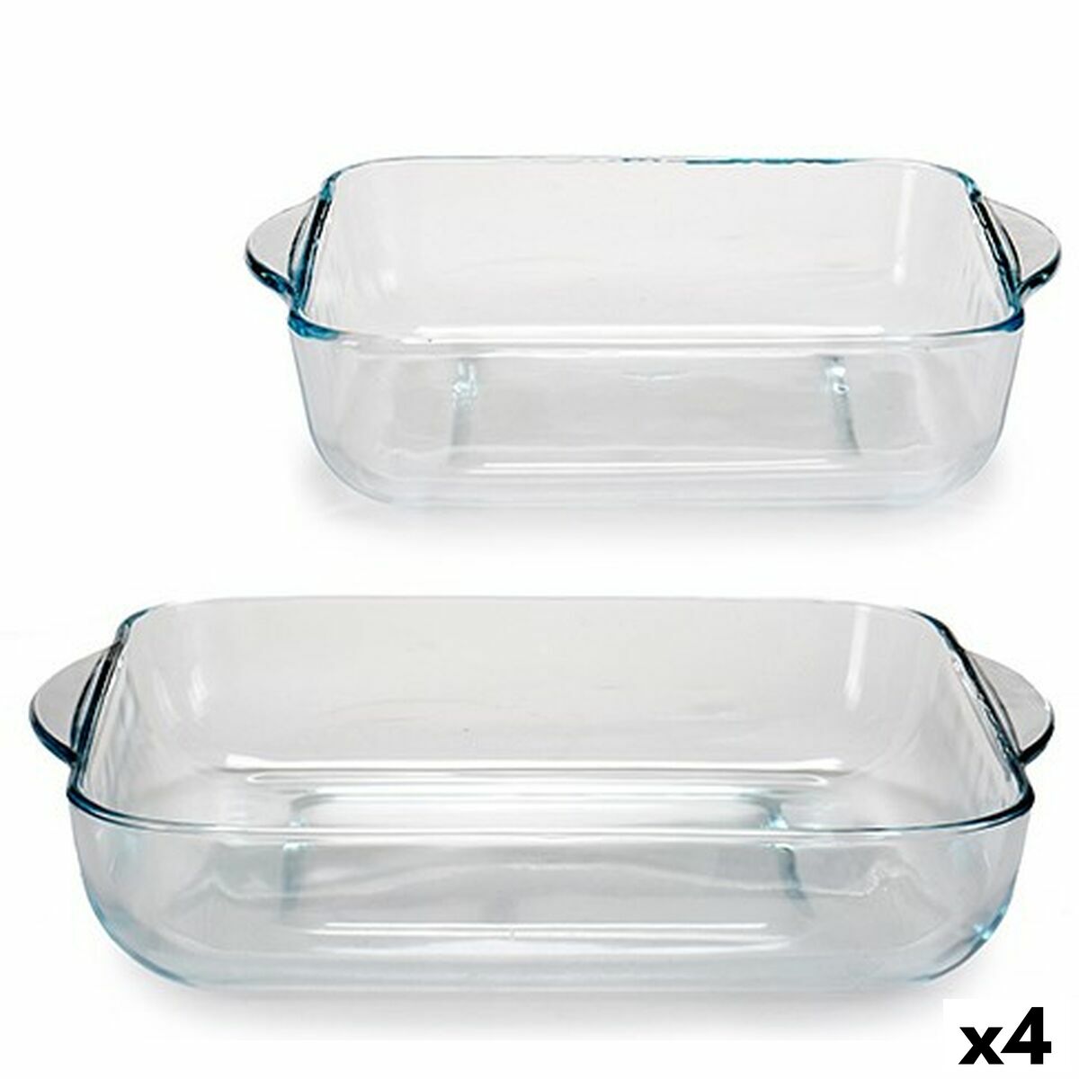 Set of Kitchen Dishes Borcam Squared (4 Units) Pasabahce