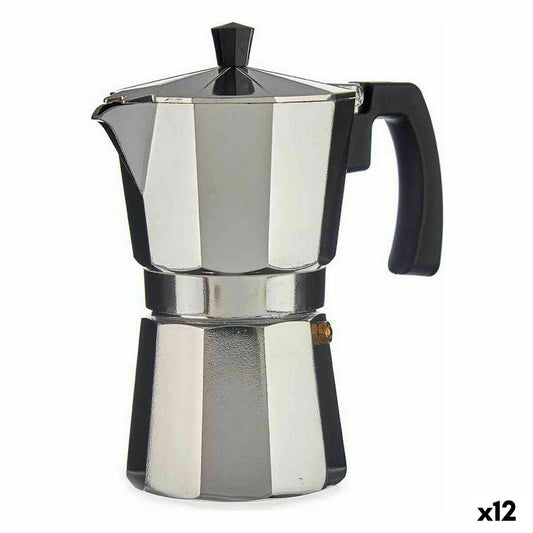 Italian Coffee Pot A11RA-600 Silver Aluminium 300 ml (12 Units) Kinvara