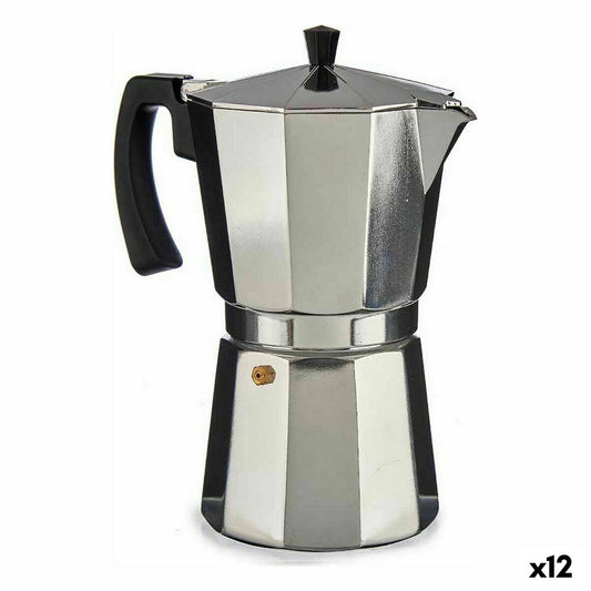 Italian Coffee Pot A111RA-1200 Silver Aluminium 650 ml (12 Units) Kinvara