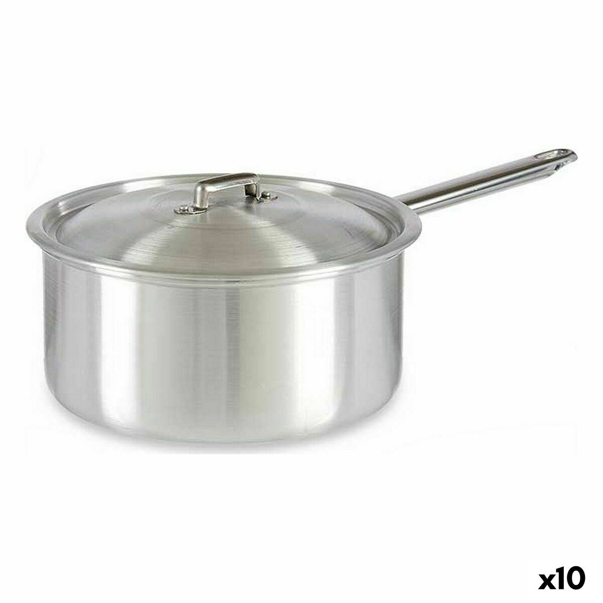 Saucepan with Lid Ø 24 cm Silver Aluminium 5 L (10 Units) Kinvara