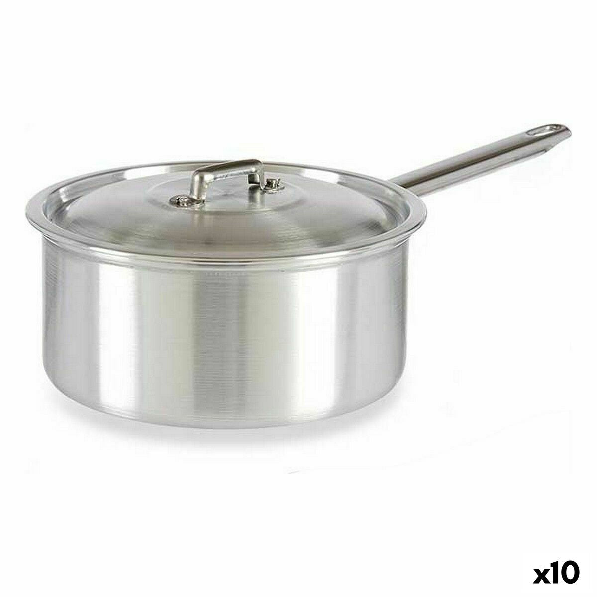 Saucepan with Lid Silver Aluminium 3 L 22 x 12 x 38 cm (10 Units) Kinvara