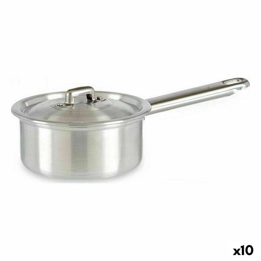 Saucepan with Lid Ø 12 cm Silver Aluminium 600 ml (10 Units) Kinvara