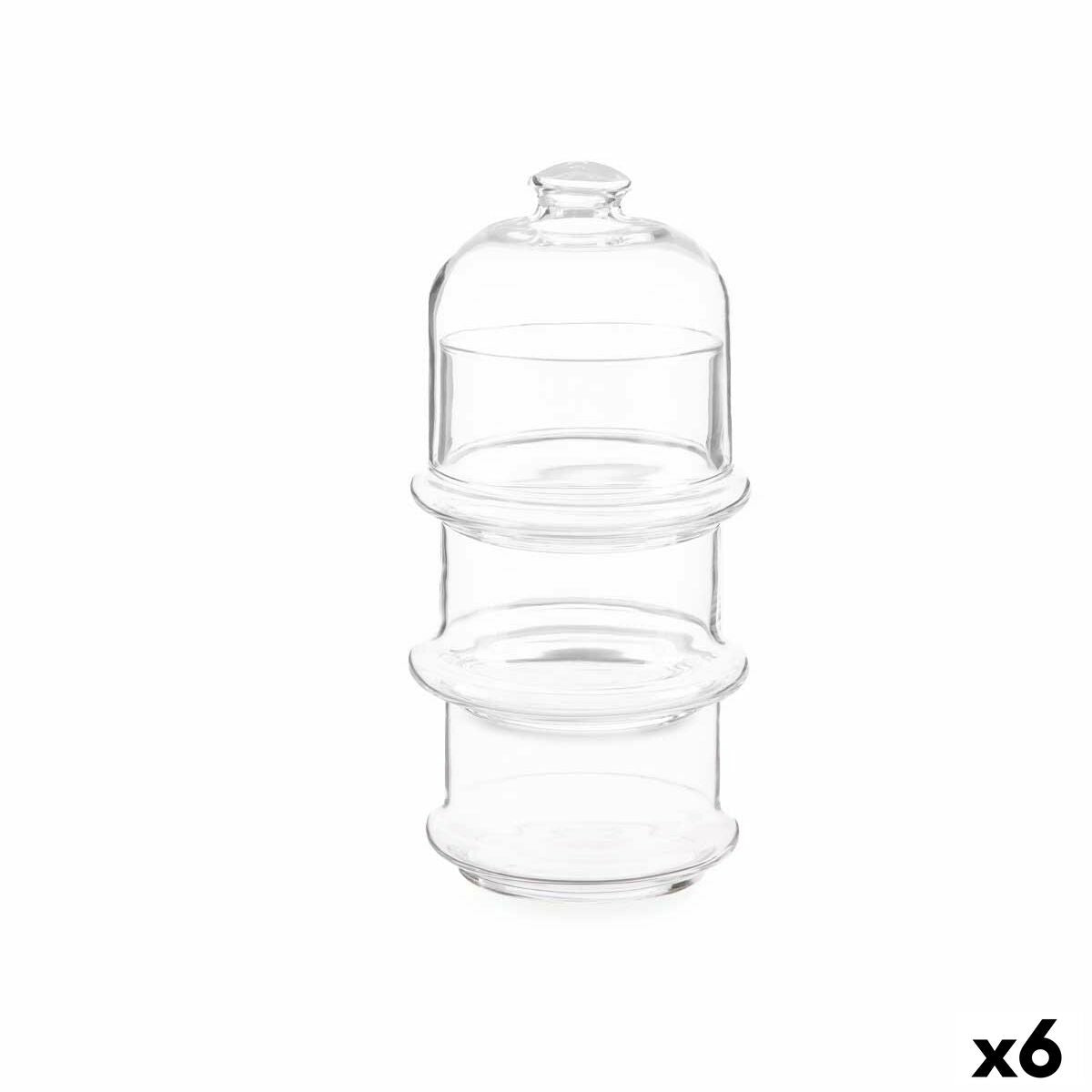 Jar Patisserie Chocolates Transparent Glass 10 x 25 x 10 cm (6 Units) Pasabahce