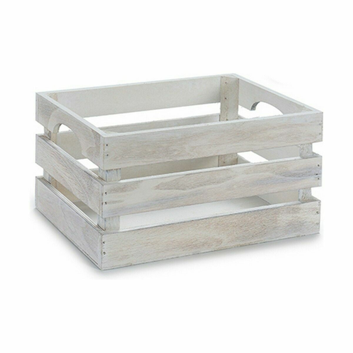 Decorative box White Aspen wood 26,2 x 13,2 x 15,8 cm (24 Units) Gift Decor