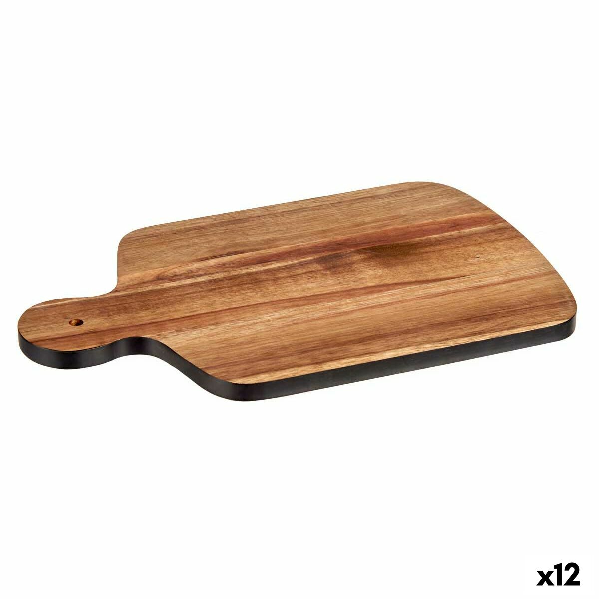 Cutting board Black Acacia 25,7 x 1,5 x 40 cm (12 Units) Kinvara