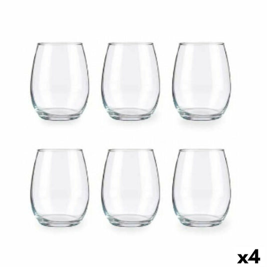 Set of glasses Amber Transparent Glass 350 ml (4 Units) Pasabahce