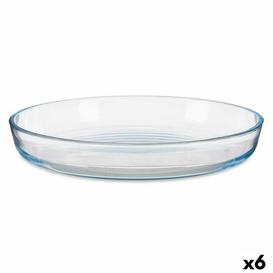 Baking tray Transparent Borosilicate Glass 31,5 x 5 x 31,5 cm (6 Units) Vivalto