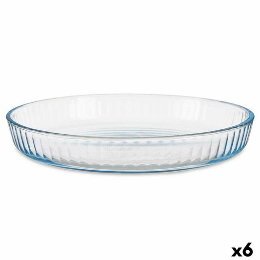 Baking tray Transparent Borosilicate Glass 31,2 x 5 x 5 cm (6 Units) Vivalto