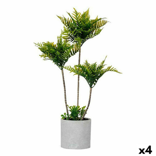 Decorative Plant Ibergarden XD22-1826 Plastic Cement Palm tree 20 x 70 x 20 cm (4 Units) Ibergarden