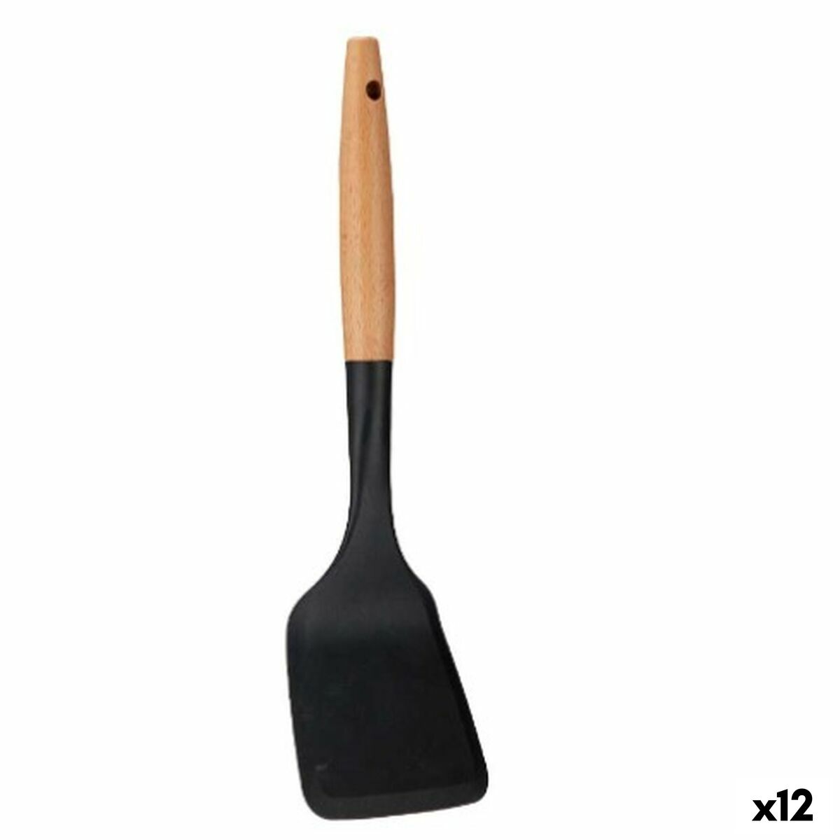 Kitchen Spatula Wood 10 x 34 x 3,5 cm (12 Units) Kinvara