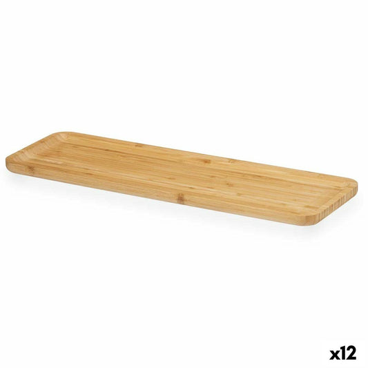 Snack tray Brown Bamboo 46 x 1,6 x 15 cm Aperitif (12 Units) Kinvara