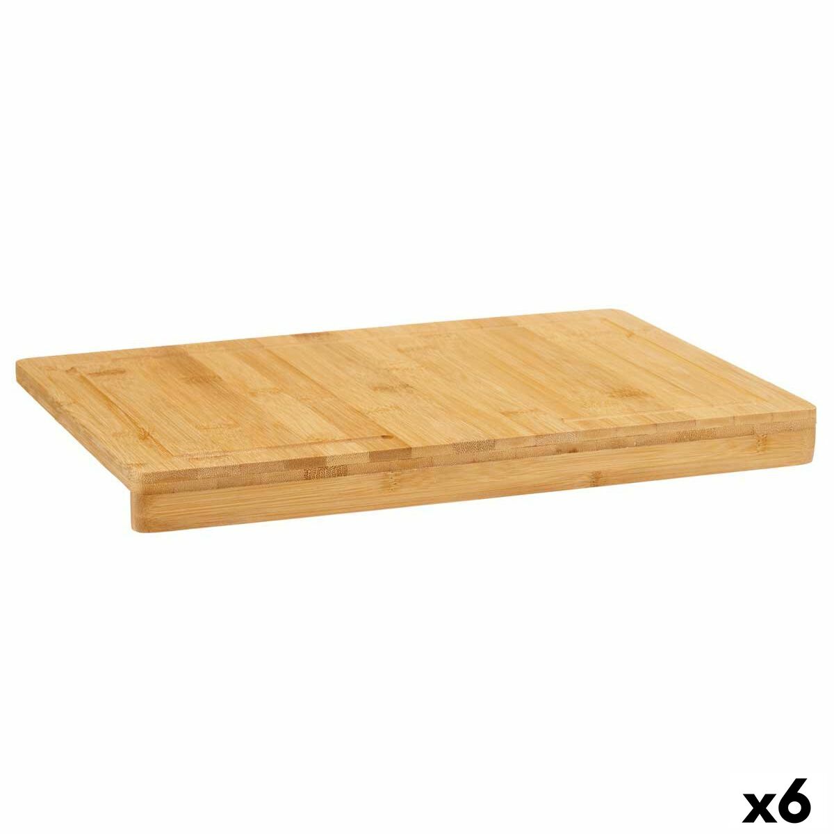 Cutting board Brown Bamboo 38,4 x 3,2 x 26,4 cm (6 Units) Kinvara