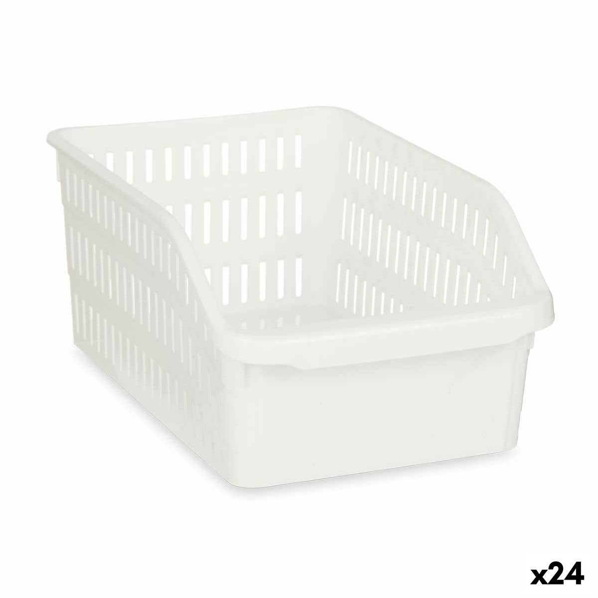 Fridge Organiser White Plastic 20,3 x 12,8 x 30,5 cm (24 Units) Kinvara