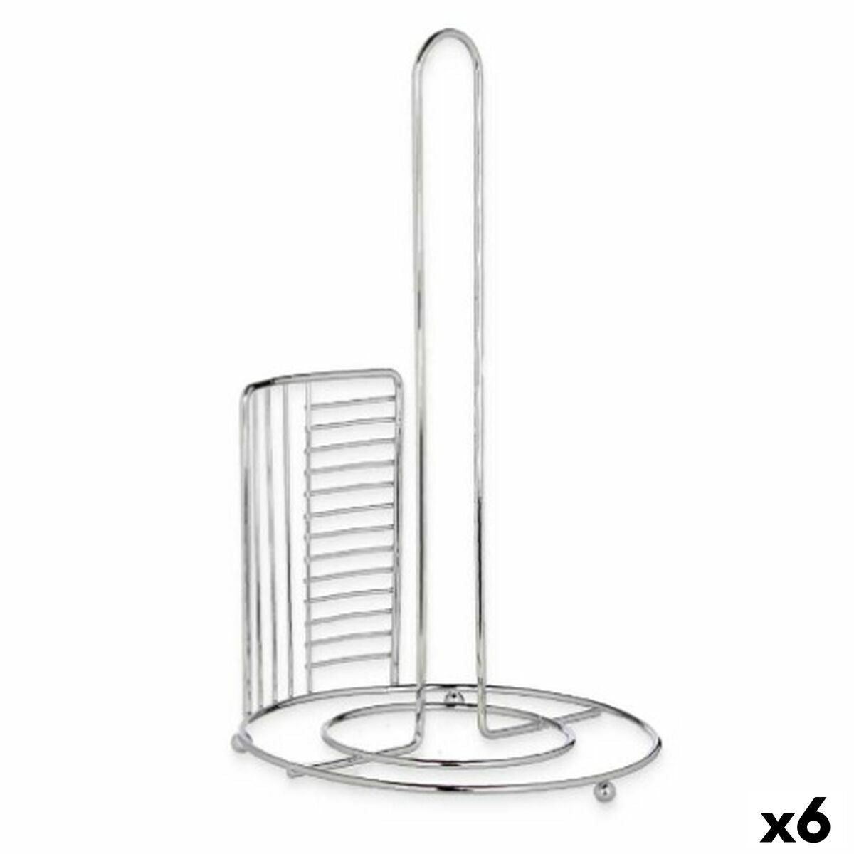 Kitchen Paper holder Silver Metal 18,5 x 31,5 x 18,5 cm (6 Units) Kinvara