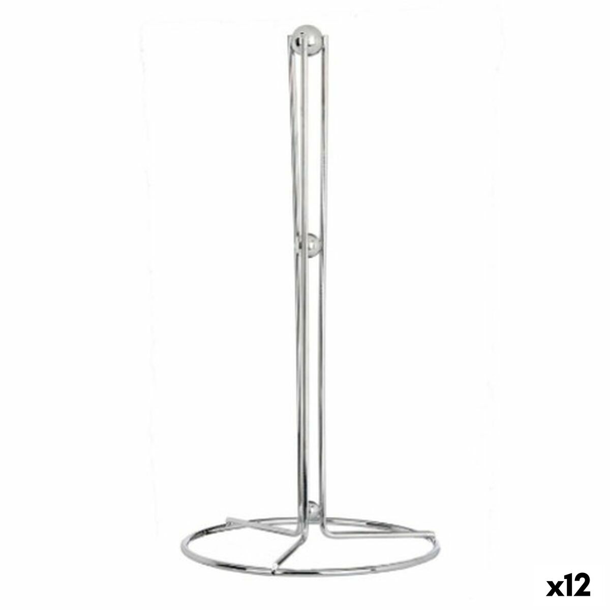 Kitchen Paper holder Silver Metal 15,5 x 31,5 x 15,5 cm (12 Units) Kinvara