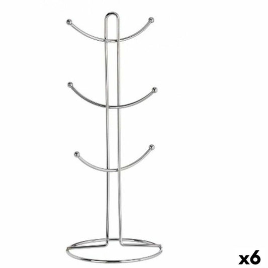 Cup hanger Silver Metal 16 x 39 x 16 cm (6 Units) Kinvara