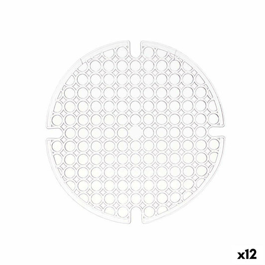 Non-slip Mat Transparent Plastic 29 x 0,1 x 29 cm Sink (12 Units) Kinvara