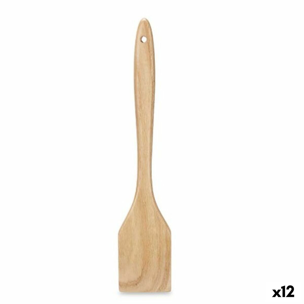 Kitchen Spatula Wood 7 x 35,5 x 2 cm (12 Units) Kinvara