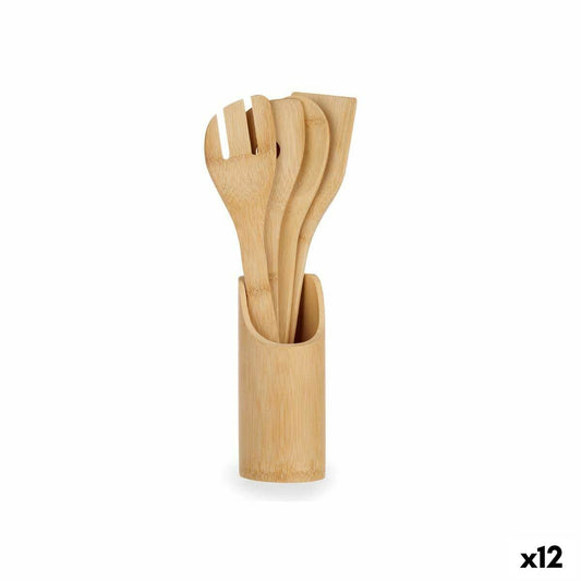 Set of Kitchen Utensils Bamboo (12 Units) Kinvara