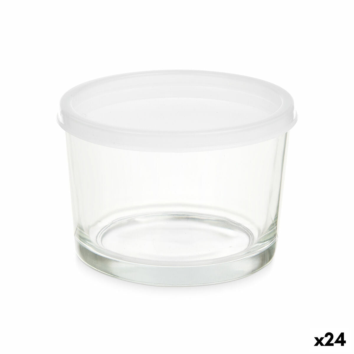 Lunch box Transparent Glass polypropylene 200 ml (24 Units) Vivalto