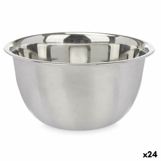 Mixing Bowl Silver Stainless steel 3,6 L 24 x 12,5 x 24 cm (24 Units) Kinvara