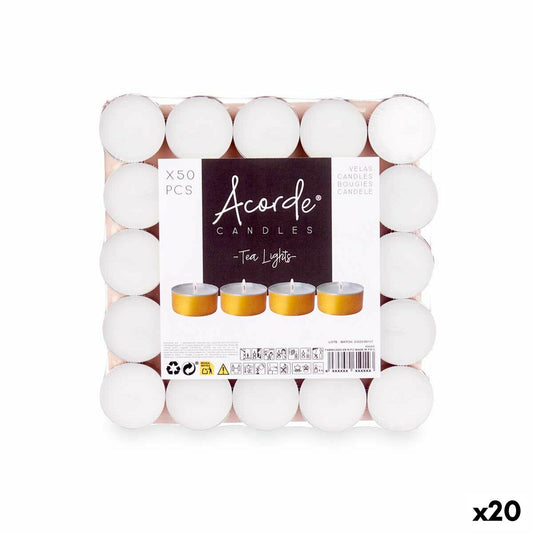 Candle Set Acorde Tea Lights (20 Units) Acorde