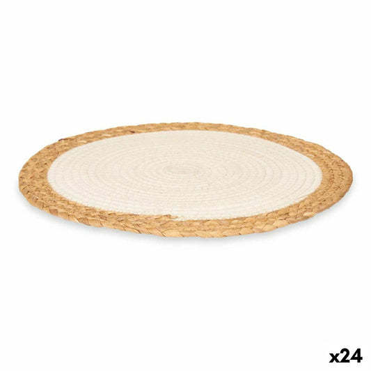 Table Mat White Cotton Marine algae (24 Units) Kinvara