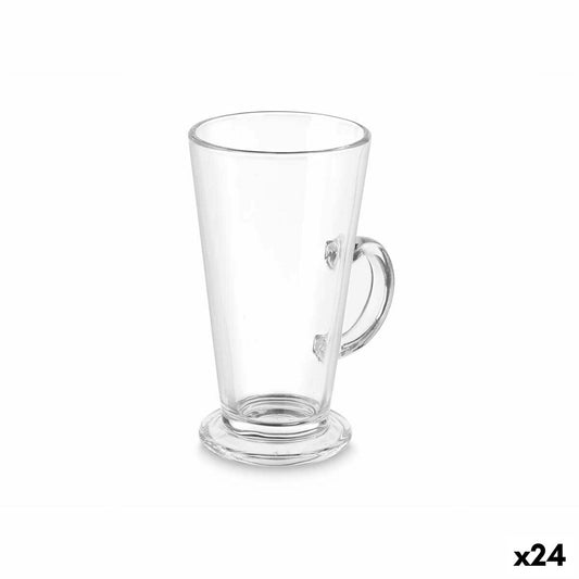 Wineglass Cafe Latte Transparent Glass 280 ml (24 Units) Vivalto