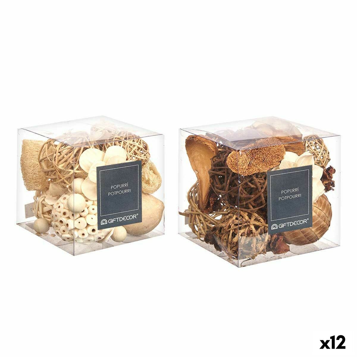 Decorative Potpourri 14 x 14 x 14 cm (12 Units) Gift Decor