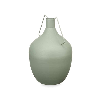 Vase Caraffe Green Steel 24 x 40 x 24 cm (4 Units) Gift Decor