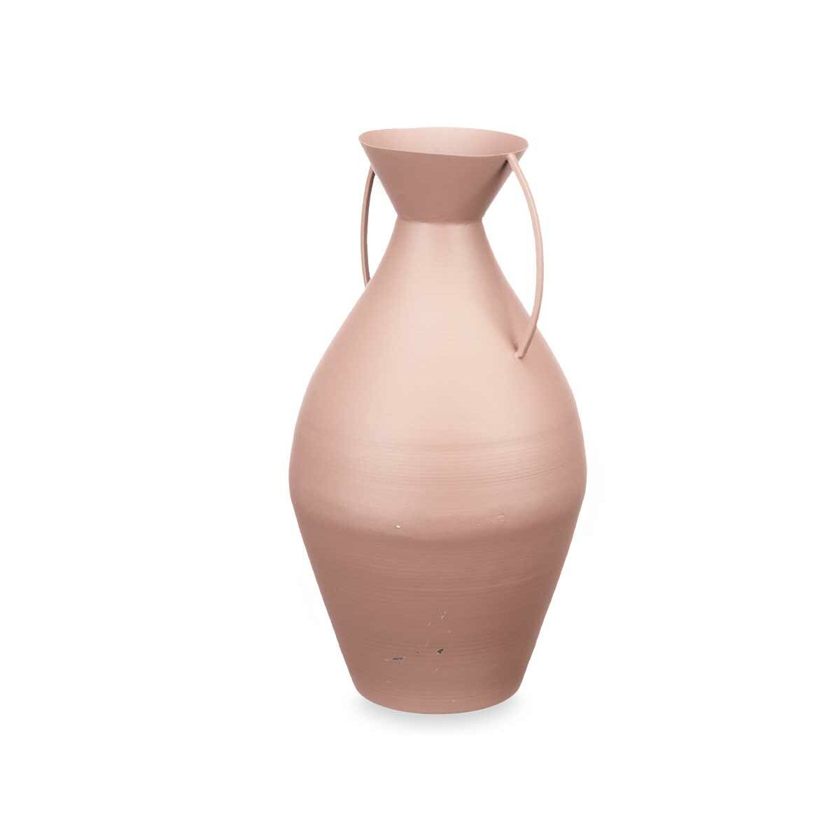 Vase Sand Steel 22 x 43 x 22 cm (4 Units) Gift Decor